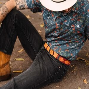 Zilker Belts x RBC Leather Embroidered belt